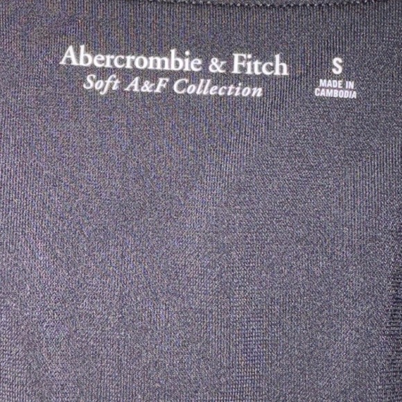 Abercrombie & Fitch Sofi Collection Black Deep V Wrap Top Sm Sleeveless Stretch - Picture 4 of 4
